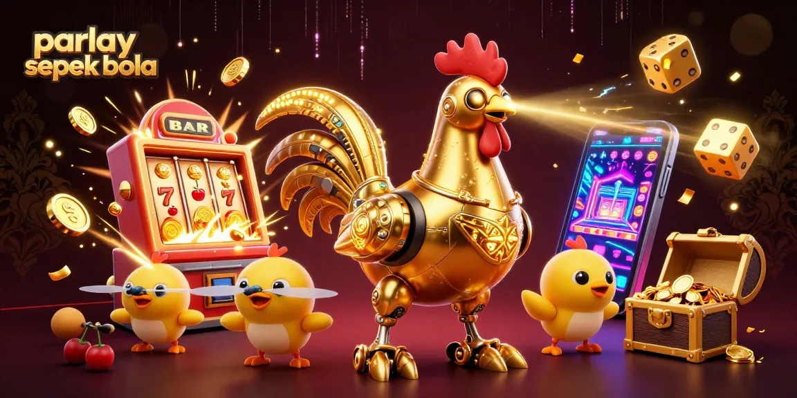 Experience thrilling parlay sepak bola action in a vibrant 3D casino atmosphere.