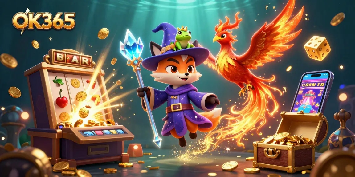 Experience thrilling jackpots with OK365's dynamic casino games and enchanting characters.