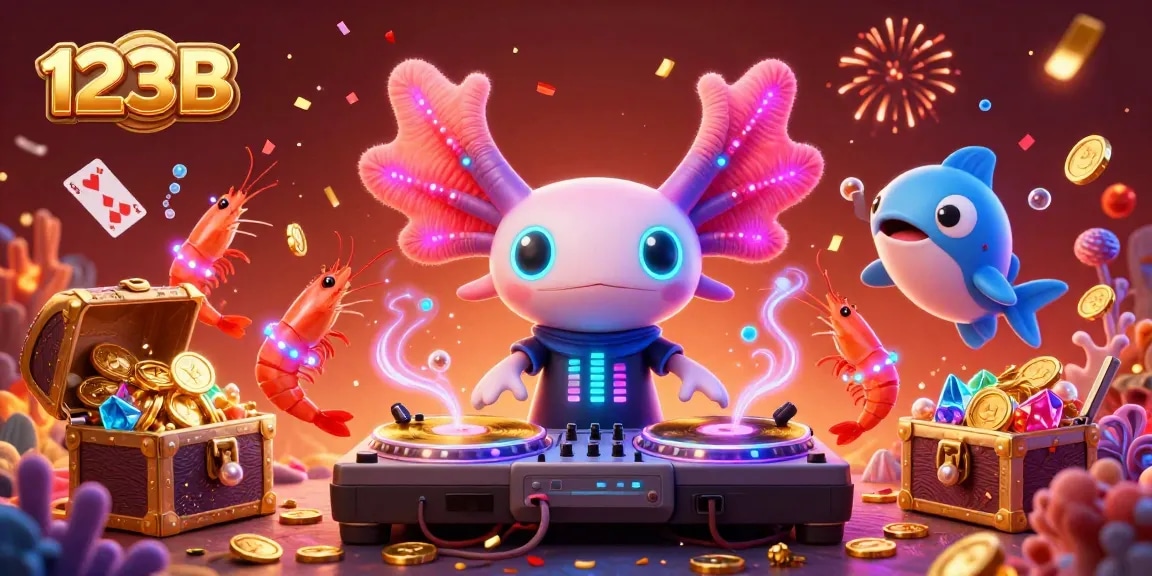 Experience thrilling gameplay at 123B with an underwater casino party featuring vibrant characters and rich gaming elements.