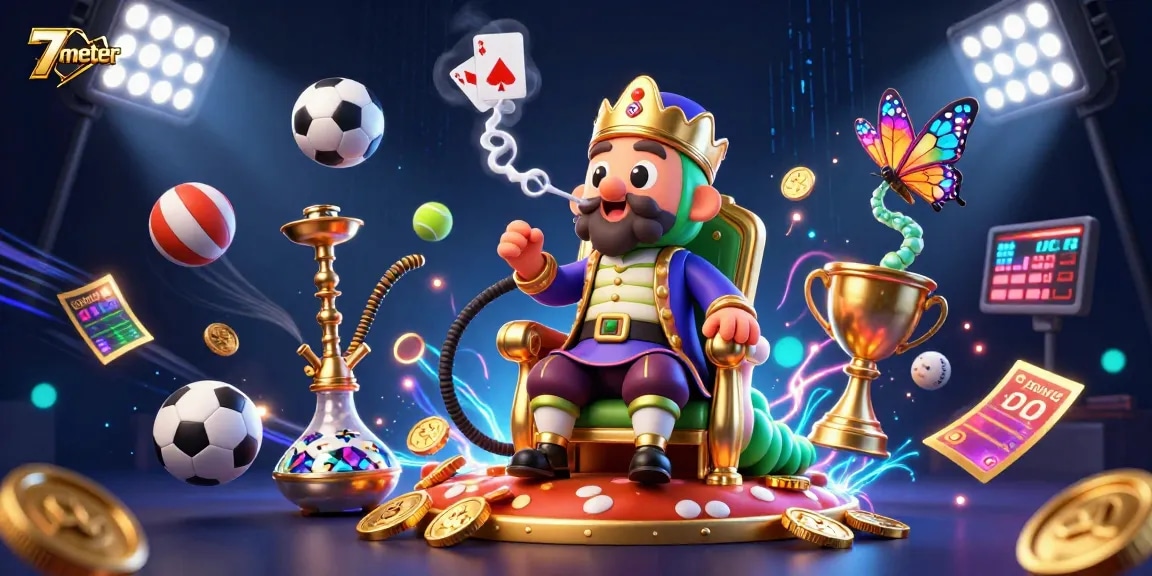 Experience 7meter's thrilling sports betting scene with dynamic sports balls, competitive odds, and engaging visuals.