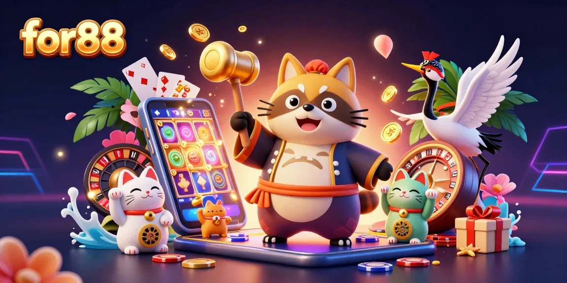 Experience thrilling slots at for88 with vibrant 3D characters and dynamic game elements.