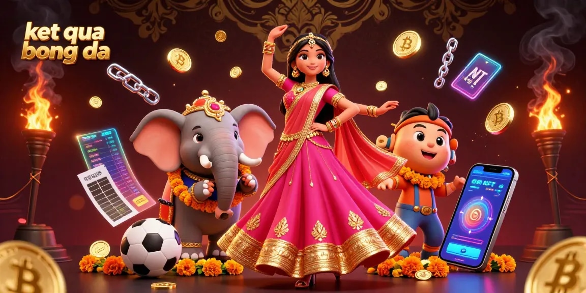 Engage with ket qua bong da in this vibrant 3D visual of sports betting action, featuring a dynamic dance and betting elements.