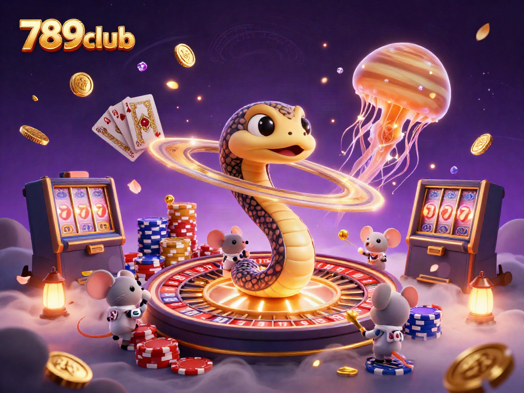 Experience thrilling bets at 789club with extravagant cosmic casino elements in vibrant settings.