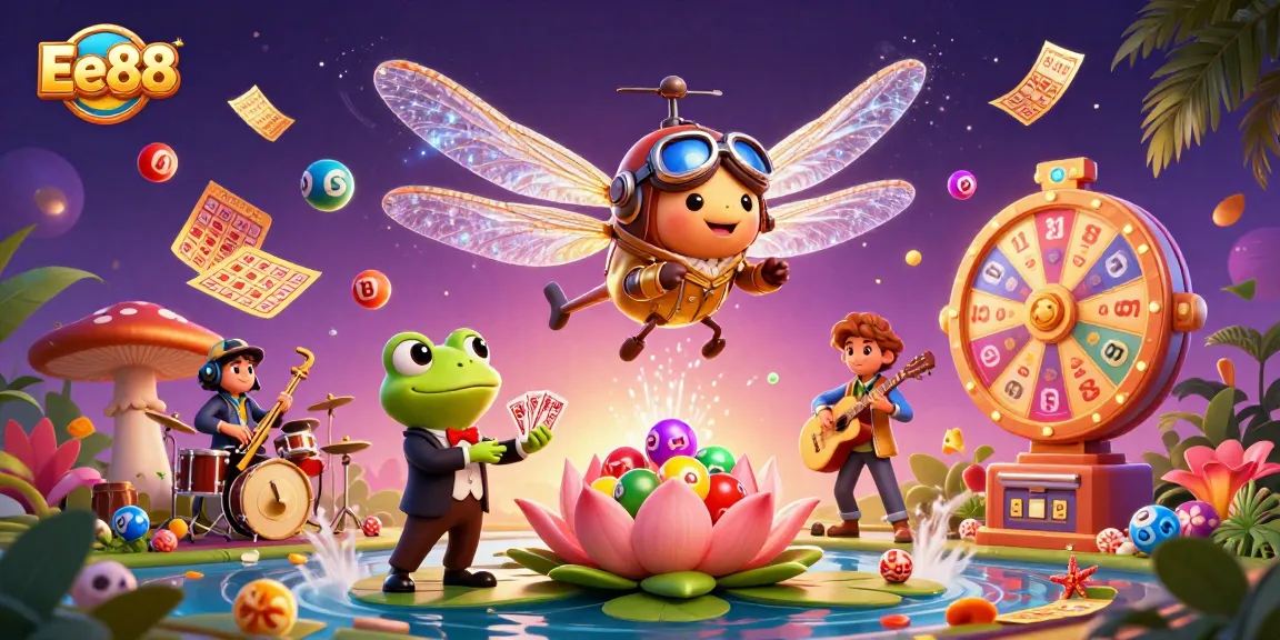 Experience the vibrant world of Ee88 with lively casino characters and exciting game elements.
