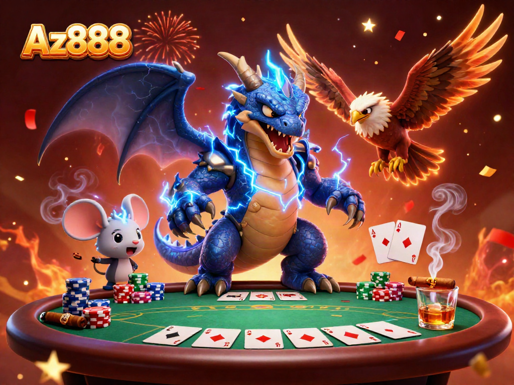 Experience thrilling gameplay with Az888, featuring dynamic poker action and vibrant characters.