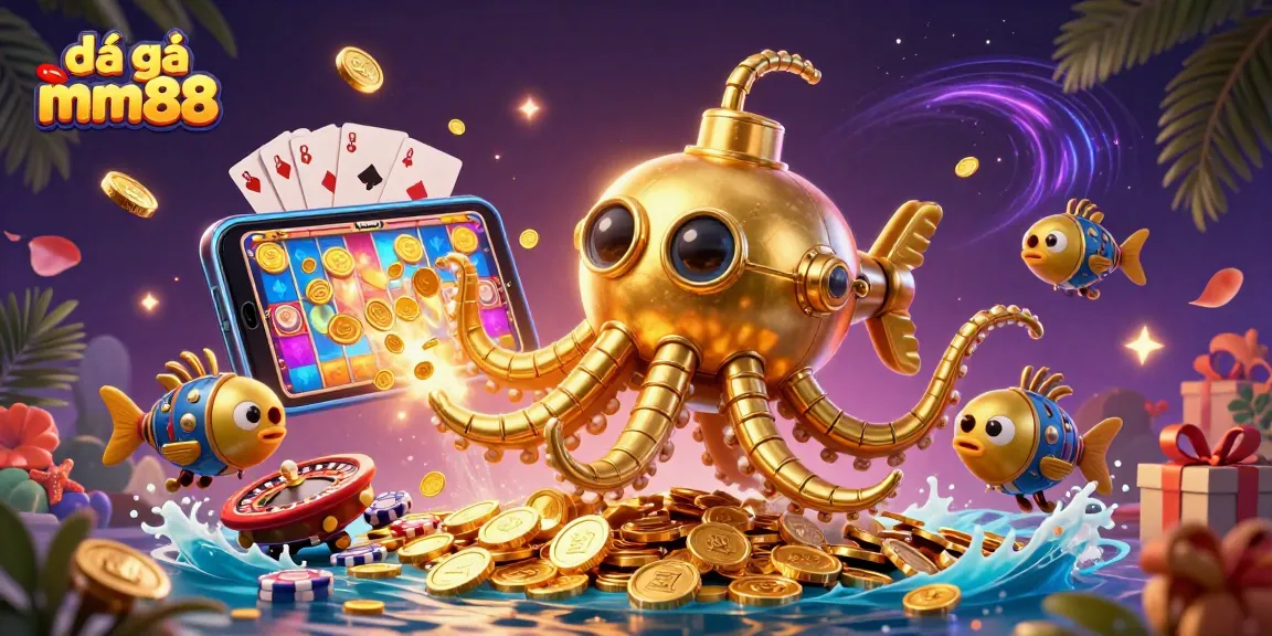 Experience the excitement of đá gà mm88 with vibrant 3D casino action and gold coins.