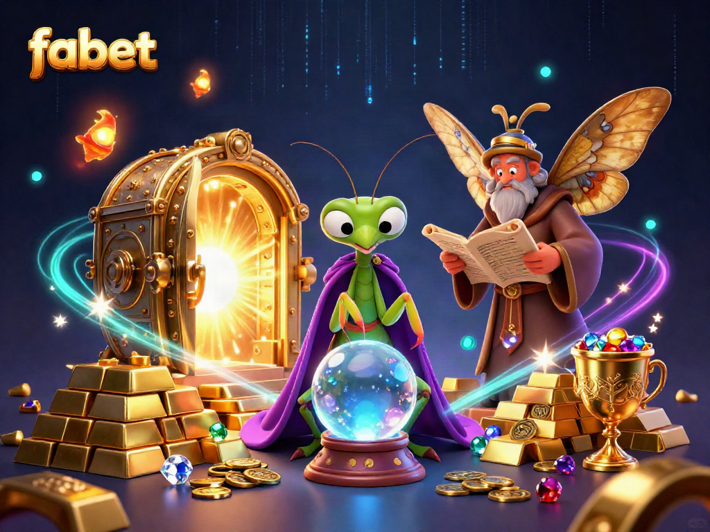 Engage in exciting gaming at fabet with vibrant casino elements and a mystical theme.