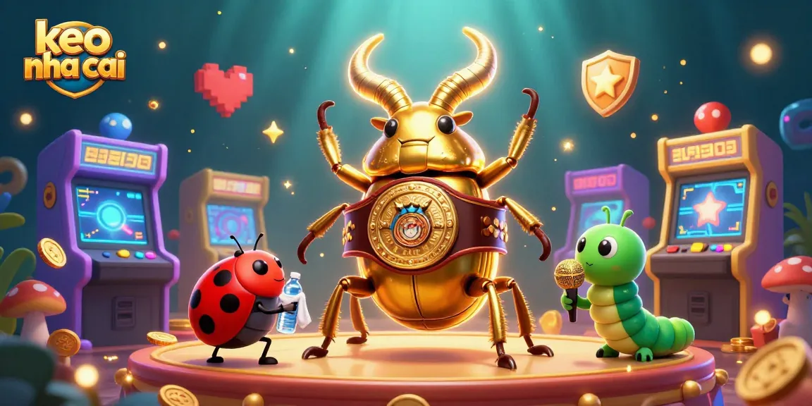 Engage with keo nha cai through a vibrant 3D scene of unique characters and gaming elements.