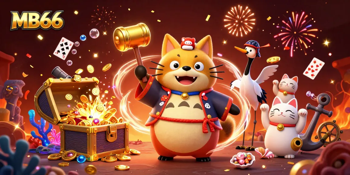 Engage with MB66 and explore delightful gaming adventures in vibrant 3D illustration.