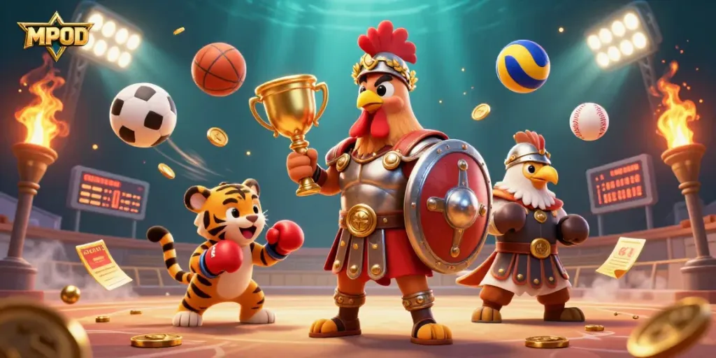 MPOID game online showcases a colorful scene with dynamic sports elements and engaging characters.