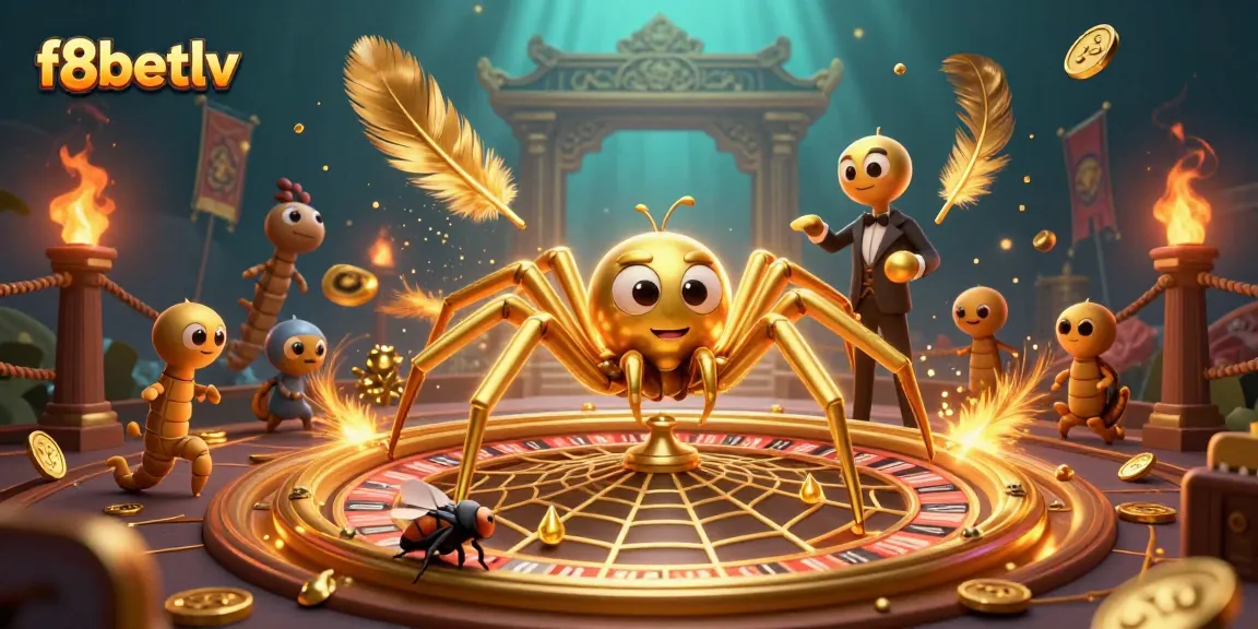 Engage with f8betlv's thrilling roulette wheel experience amidst a dynamic casino scene.