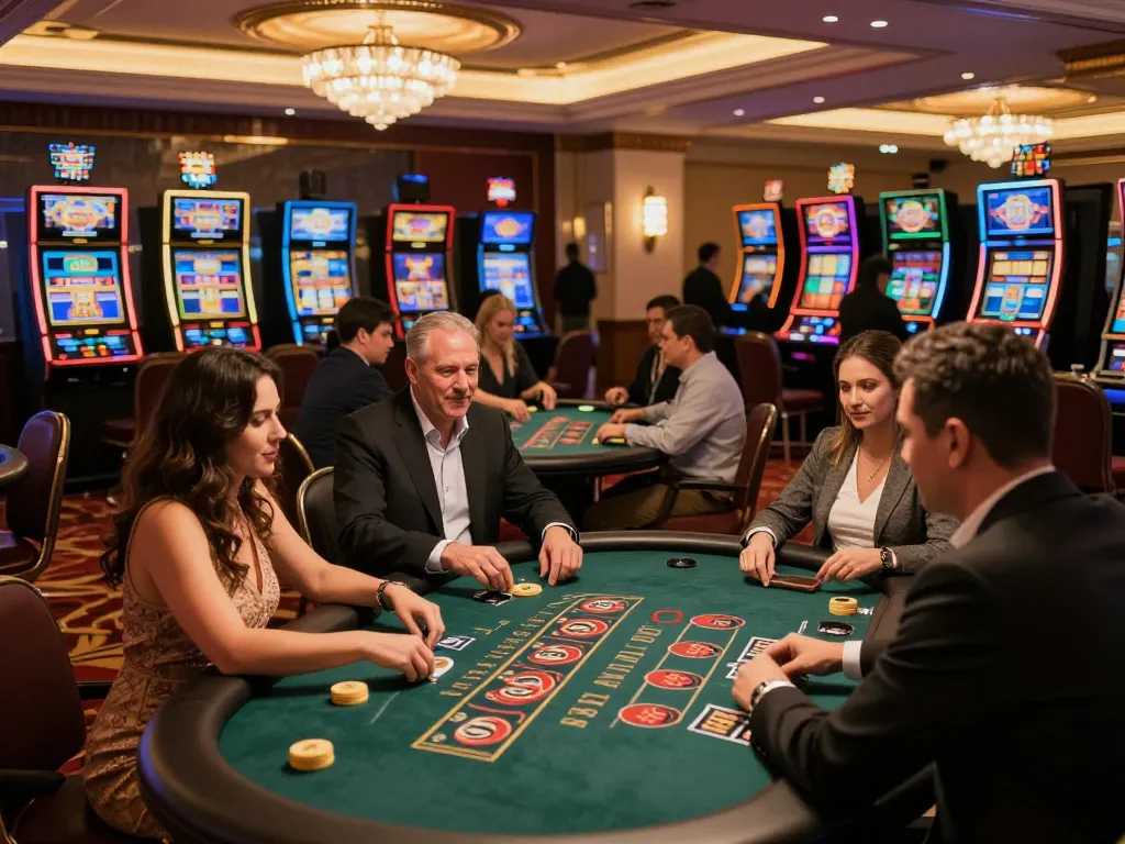 Players enjoying live games at 789clubgo casino, capturing the excitement of gambling.