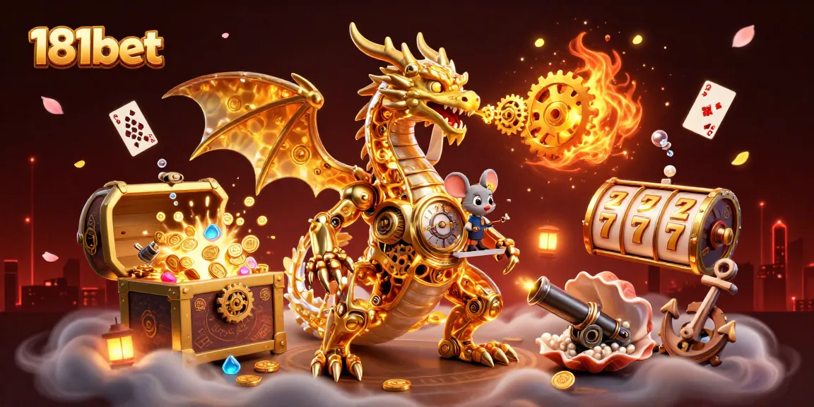 Engage with thrilling 181bet slots featuring dramatic golden dragon and underwater treasures.