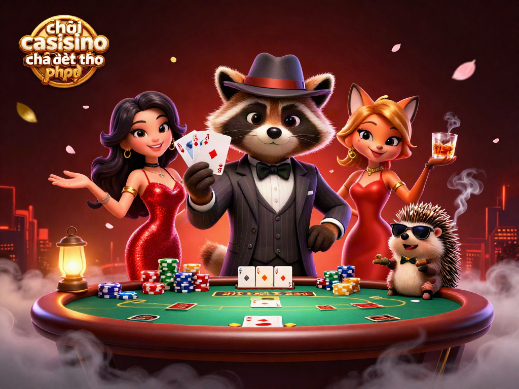 Chơi casino trực tuyến trên điện thoại với hình ảnh nhân vật 3D đầy màu sắc trong thế giới đánh bạc thú vị.