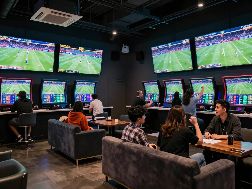 Bettors engaging with Bongdallu for live sports betting insights and placing wagers.