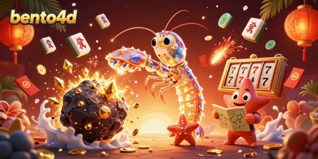 Engage in gameplay with bento4d, featuring vibrant characters and dynamic casino elements.