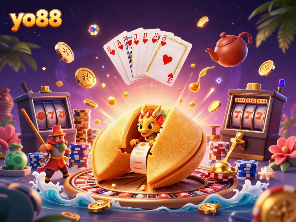 Experience exciting gameplay with yo88's magical casino atmosphere, featuring dynamic characters and rich game elements.