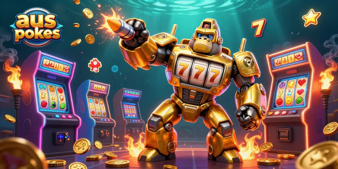 Engage with the thrilling aus online pokies experience with vibrant slot machine elements and dynamic characters.
