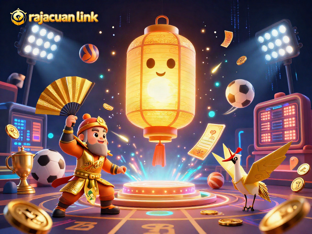 Experience rich action with rajacuan link in this vivid casino illustration filled with symbols of luck.