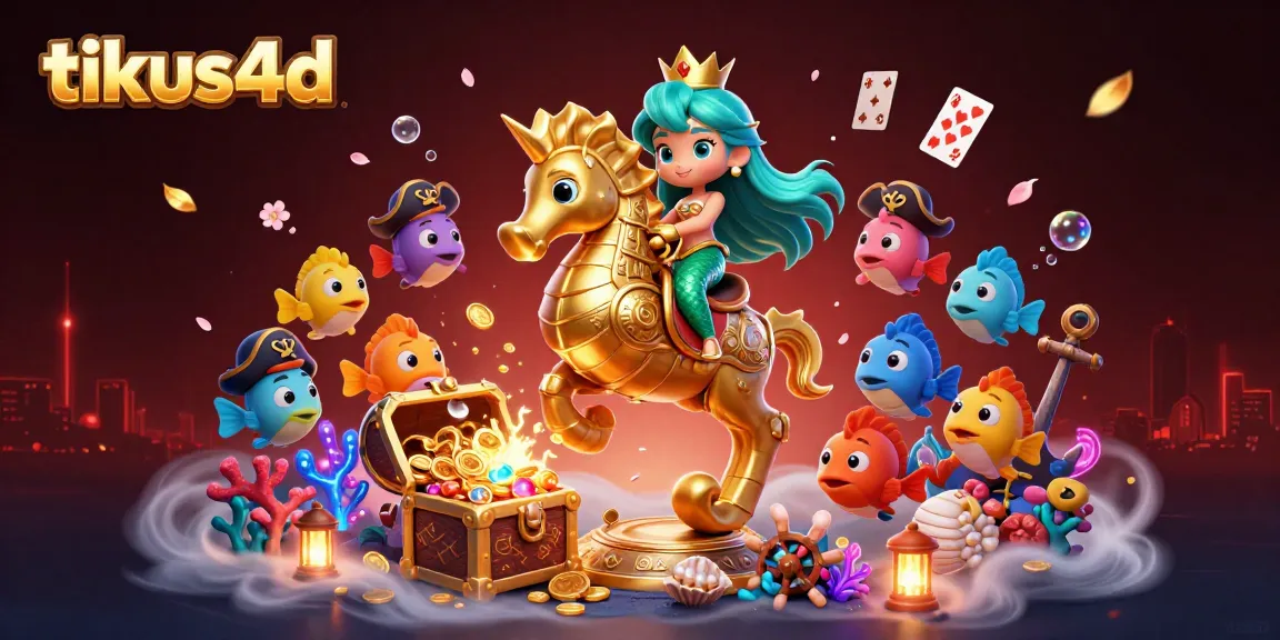 Experience the excitement of tikus4d with a vibrant 3D mermaid scene capturing thrilling underwater treasure hunts.