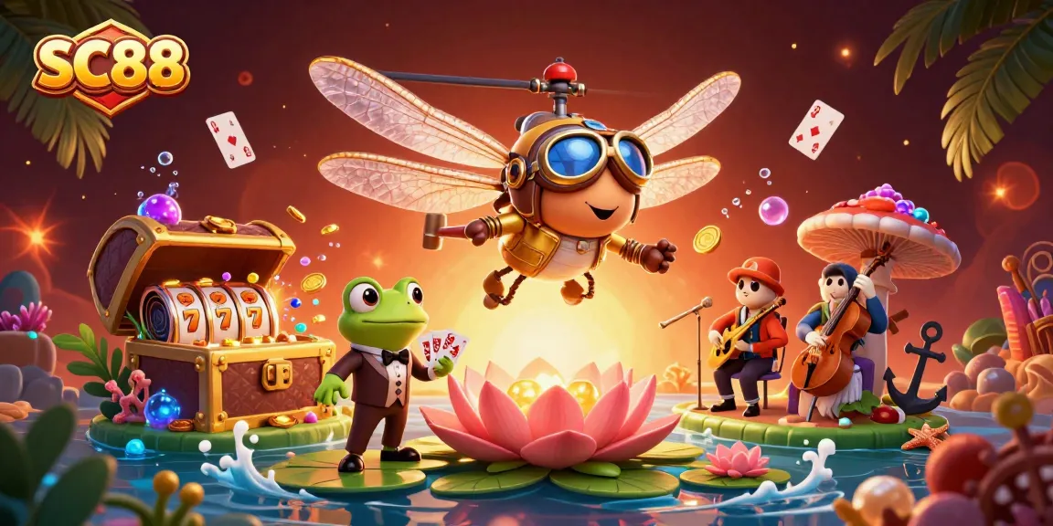 Experience thrilling gameplay at SC88 with engaging casino elements and vibrant 3D characters.