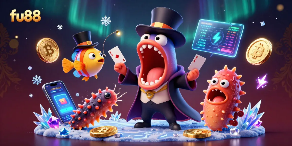 fu88 engages players in a magical casino adventure with vibrant characters and crypto elements.